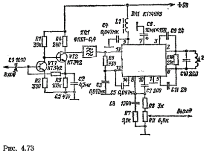 К174ур3 схема приемника